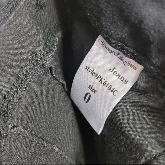 Monkey Ride Jeans Womens Black Skinny Jeans Size 0/24 - Picture 5 of 11